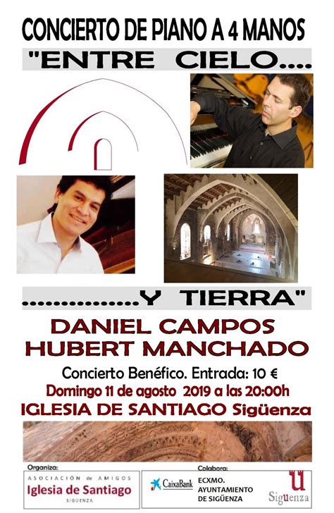 Este domingo concierto de piano benéfico a favor de la Iglesia de