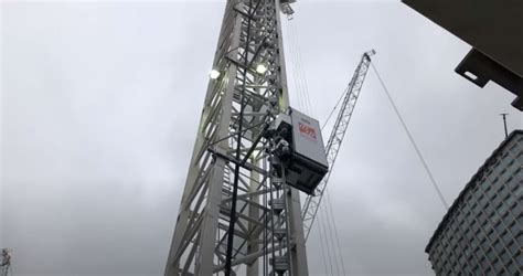 A Uk Company Is Testing Elevators For Tower Crane Operators