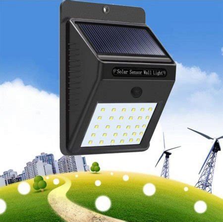 Jual Lampu Taman Tenaga Surya Dinding 30 LED Solar Cell Wall Light Di