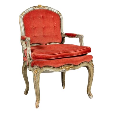 Superbe Fauteuil De Style Louis Xv En Bois Moul Antikeo