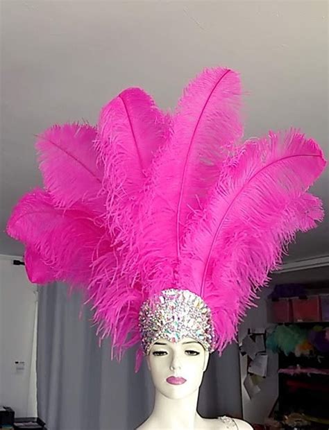 Tocado De Pluma Hecho En Ee Uu Carnaval De Samba Nueva Corona Etsy