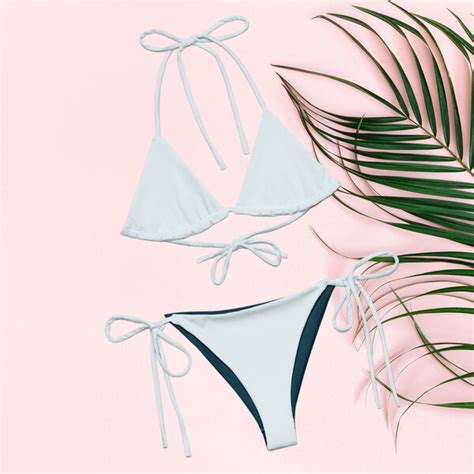 Pepmelon In Farben Recycelter String Bikini Set Umweltfreundlicher Triangel Bikini