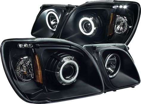 Amazon Anzousa Black Clear Amber Projector Halo Headlight