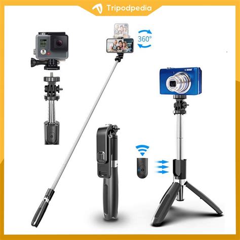 Jual Tripodpedia Tongsis Tripod Bluetooth 4in1 Selfie Stick Remote