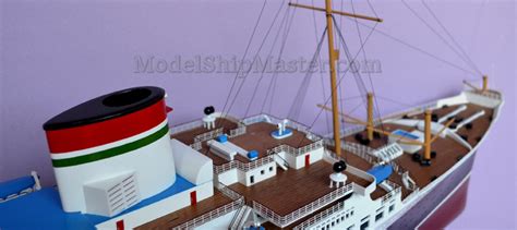 Italian ocean liner SS Rex model