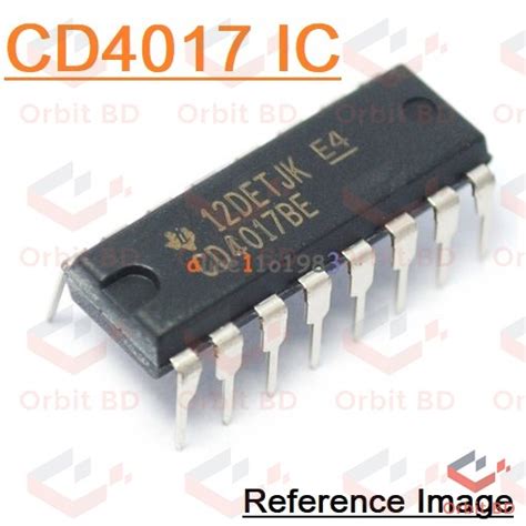 2Pcs CD4017 16 Pin CMOS Decade Counter IC CD 4017 Dual In PackageIC