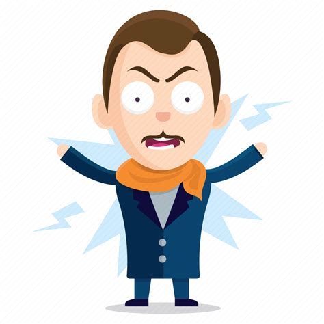 Angry, emoji, emoticon, gentleman, man, sticker icon - Download on ...