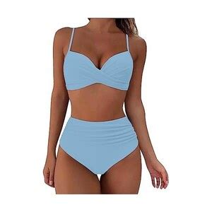 Sunnyuk Costume Piscina Mare Taglia Forte 2 Pezzi Bikini Triangolo