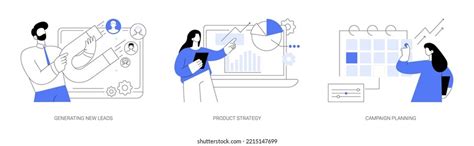 Sales Strategy Abstract Concept Vector Illustration Stock Vector