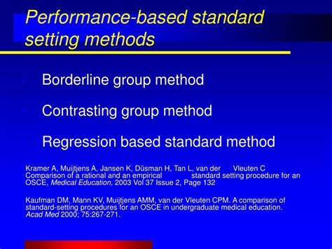 Ppt Standard Setting For Clinical Assessments Powerpoint Presentation