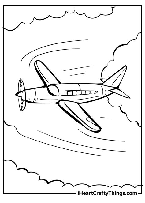 Printable Airplane Coloring Pages Updated 2023 Coloring Home