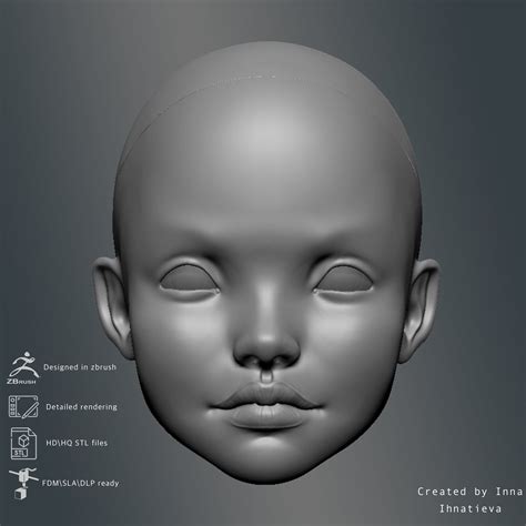 3d Model Head Bjd Doll STL File For 3d Printing Etsy Canada In 2022