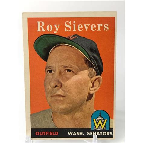 1958 Topps Baseball Roy Sievers