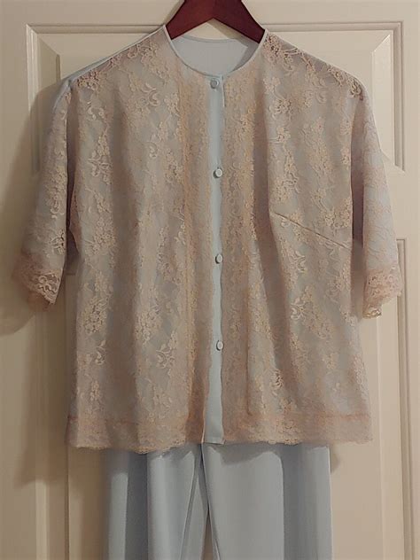 Vanity Fair Pajamas Vintage Gorgeous Pair Of Newnever Worn 1960s Lace