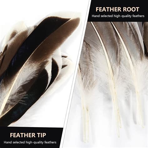 Tharaht Plumas De Pato Natural Gris Natural De A Pulgadas A