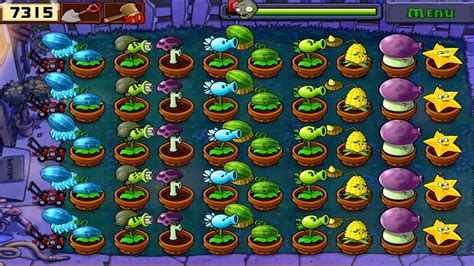 Plants Vs Zombies SURVIVAL Night ALL MELONS Vs ALL ZOMBIES 5