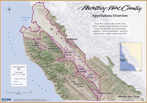 Monterey County Wine, Monterey County Wineries and Grapes of the