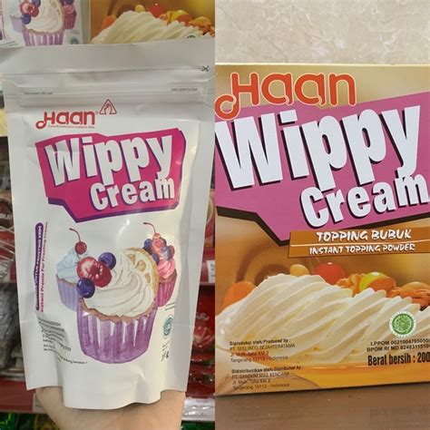 Jual Haan Wippy Cream Bubuk Powder Instant Topping Whipped Creamy Whip