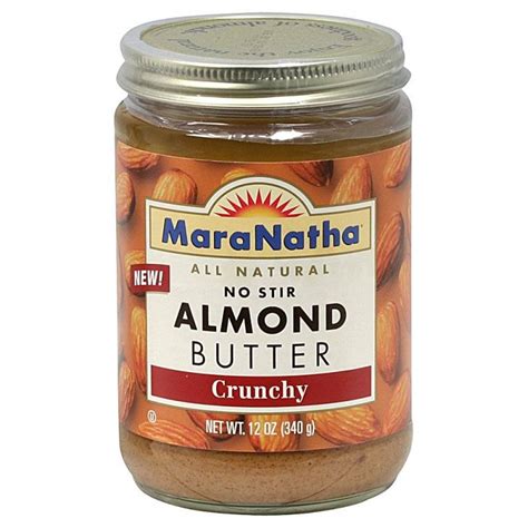 Maranatha Natural Foods No Stir Almond Butter 16 Oz Crunchy 6 Pack