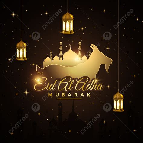 Happy Festival Eid Al Adha Mubarak Beautiful Islamic Goat Mosque