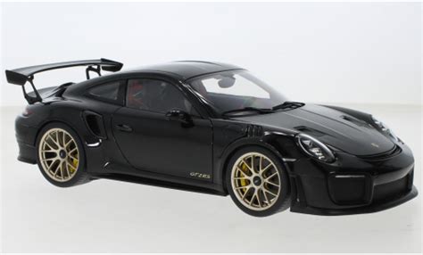 Miniature Porsche Gt Rs Autoart Noire Voiture