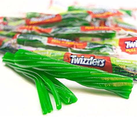 Twizzlers Green Apple Pull N Peel Licorice Twists 2 Pounds Pack Wrapped