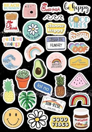 Preppy printable stickers 11 – Artofit