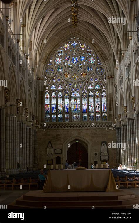 Exeter Cathedral Nave Hi Res Stock Photography And Images Alamy