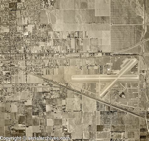 Historical Aerial Photograph Ontario Airport San Bernadino County