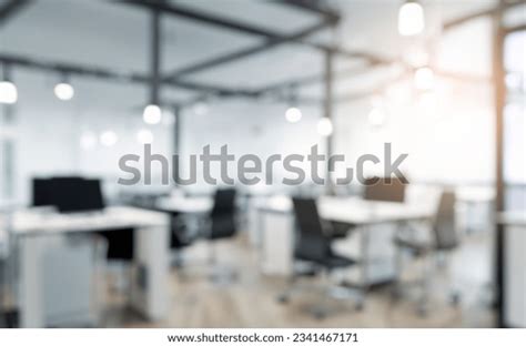 Blurring Background Modern Office Interior Stock Photo 2341467171 ...