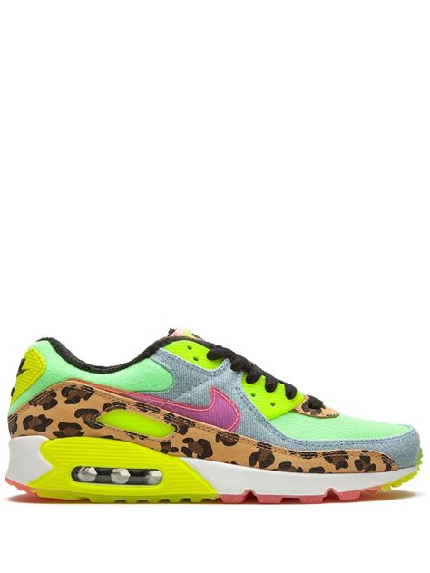 Nike Air Max Lx Denim Leopard Print Sneakers Green Farfetch