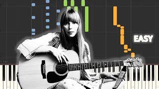 Joni Mitchell River EASY PIANO TUTORIAL BY Extreme Midi Acordes