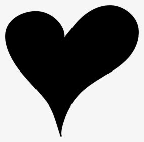 Solid Black Heart Clipart Perfect For Any Project