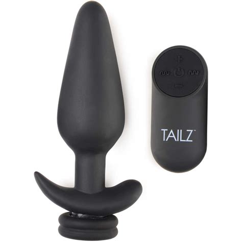 Tailz Interchangeable X Vibrating Silicone Anal Plug With Remote