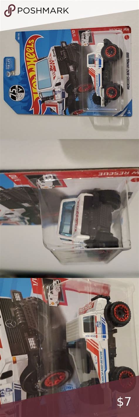 Mercedes Benz Unimog White Hot Wheels Rescue Series