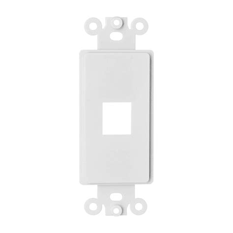 Decora Rj45 Network Keystone Wall Plate Insert 0 1 2 3 4 6 Port Ebay