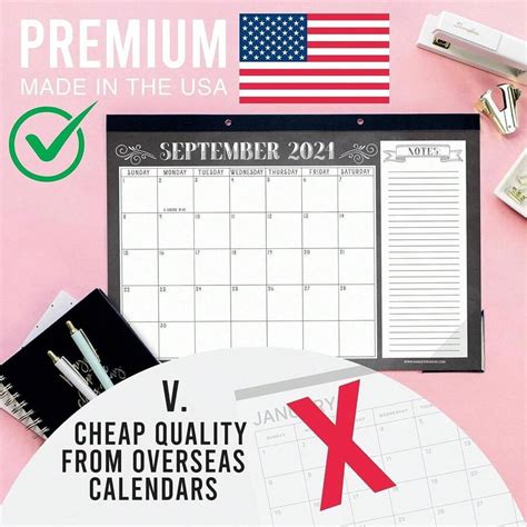 Chalkboard Large Desk Calendar Desk Calender Monthly