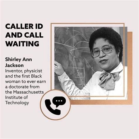 African American Woman Shirley Ann Jackson Invented Caller Id And Call