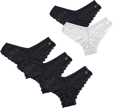 Lot De Culottes Sexy En Dentelle Pour Femme Culotte De Bikini Respirante Taille Basse