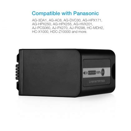 Viloso Vw Vbd Battery Pack With Charger For Panasonic V Mah