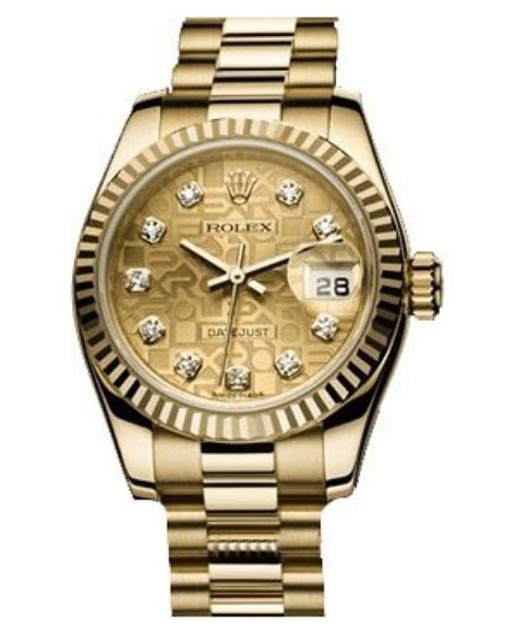 Женские часы President 26 Mm Yellow Gold Fluted Bezel 179178 Champagne D купить в Украине