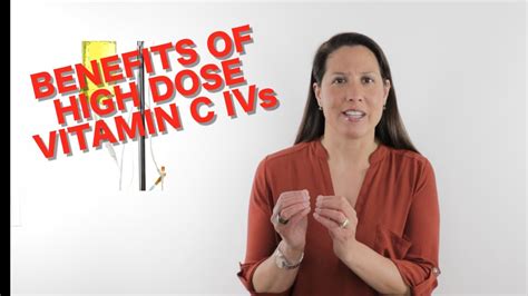 Benefits Of High Dose Vitamin C Ivs Youtube