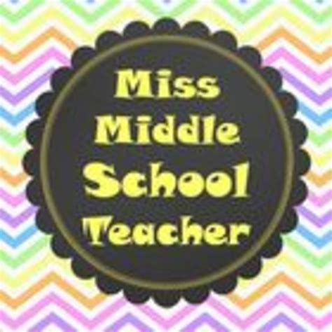 Miss Middle School Teacher Teaching Resources | Teachers Pay Teachers