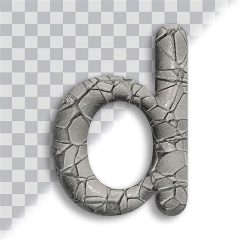 Dalle 3d Lettre Minuscule D PSD Premium