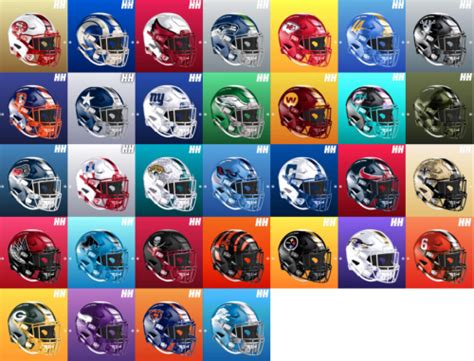 Redesigned NFL Helmets Tier List (Community Rankings) - TierMaker