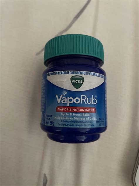 Vicks Vaporub Vaporizing Cough And Cold Relief Ointment By Vicks Review Medical Supplies