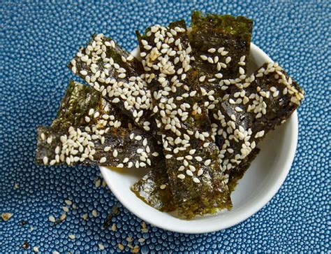 Honey Sesame Nori Chips - Jamie Geller