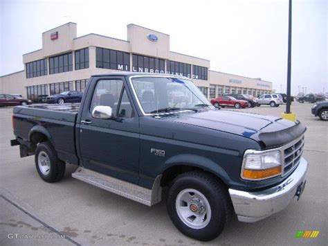 1992 Dark Shadow Blue Metallic Ford F150 Xlt Regular Cab 28403290 Car Color