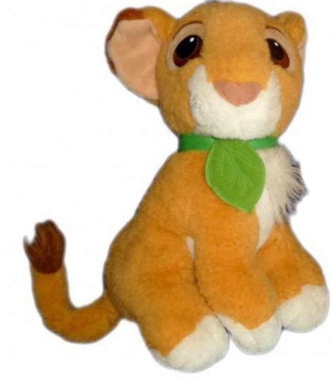 Peluche Doudou Le Roi Lion Simba Disney Authentic Mattel Feuille