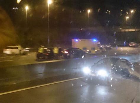 Crash On A2 At Dartford Adds To Chaos After Two Cars Collide Near Bluewater